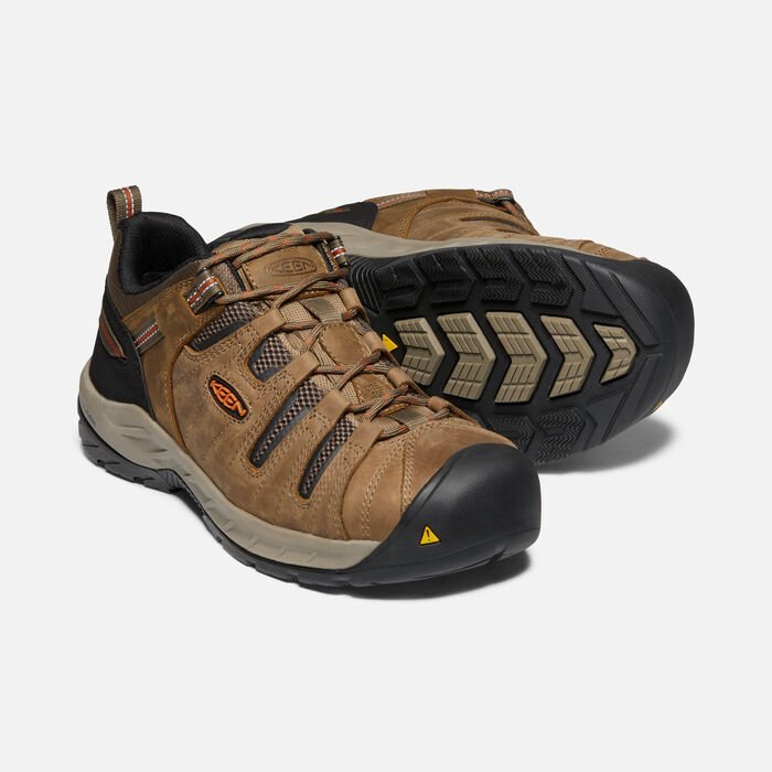 Keen Flint II Steel Toe - Keen Work Shoes Outlet Online - Men's Brown ...